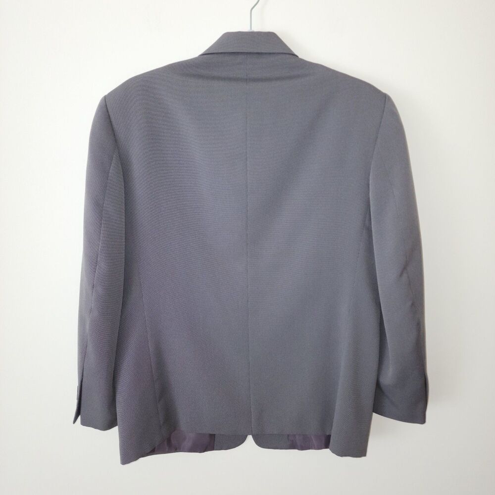Zannini Italy Mens 44 Blazer Jacket Gray 3-Button EUC Pockets Sewn - Picture 2 of 8